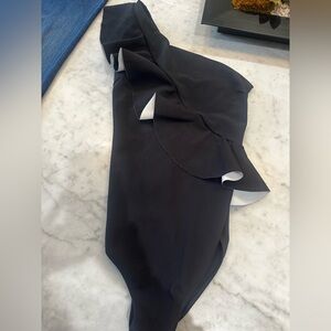 Christa Boni One Shoulder Ruffle Swimsut